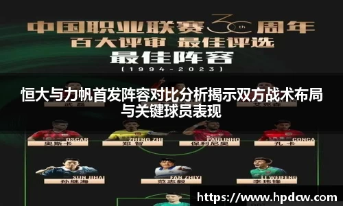 恒大与力帆首发阵容对比分析揭示双方战术布局与关键球员表现