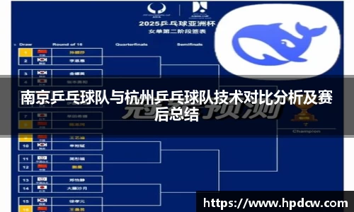 南京乒乓球队与杭州乒乓球队技术对比分析及赛后总结